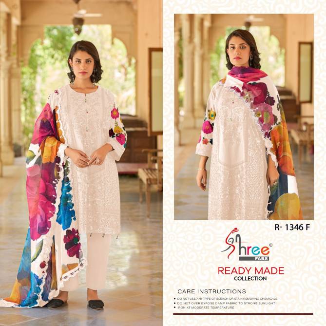 R 1346 By Shree Cambric Cotton Pakistani Readymade Suits Wholesale Shop In Surat